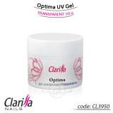 Gel UV de constructie unghii transparent  50 gr - Clarissa OPTIMA 